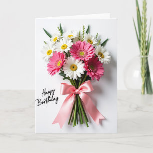 Vibrant Floral Birthday Card
