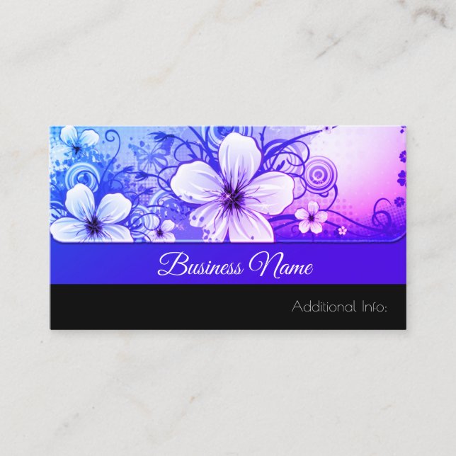 Vibrant Floral Business Card (Front)
