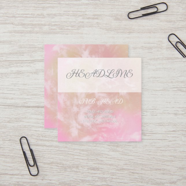 Vibrant Floral Business Card (Front/Back In Situ)