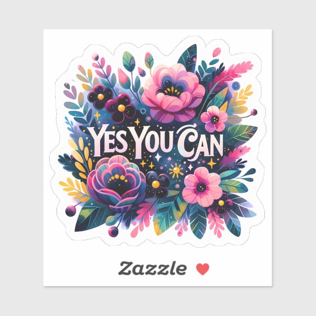 Vibrant Floral Celebration of Strength (Sheet)