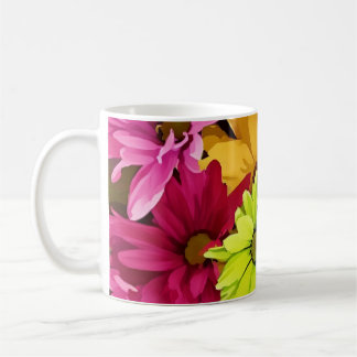 Vibrant Floral Coffee Mug