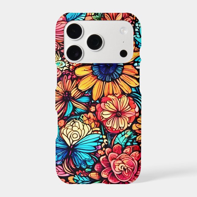 Vibrant Floral Doodle Explosion (Back)