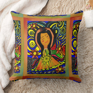 Vibrant Floral Harmony: A Colorful Dance of Nature Cushion