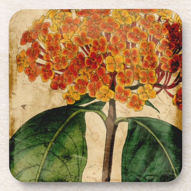 Vibrant Floral I Coaster (Front)