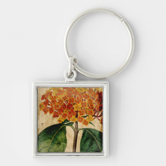 Vibrant Floral I Key Ring (Front)