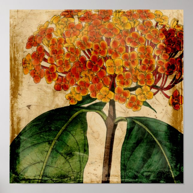 Vibrant Floral I Poster (Front)