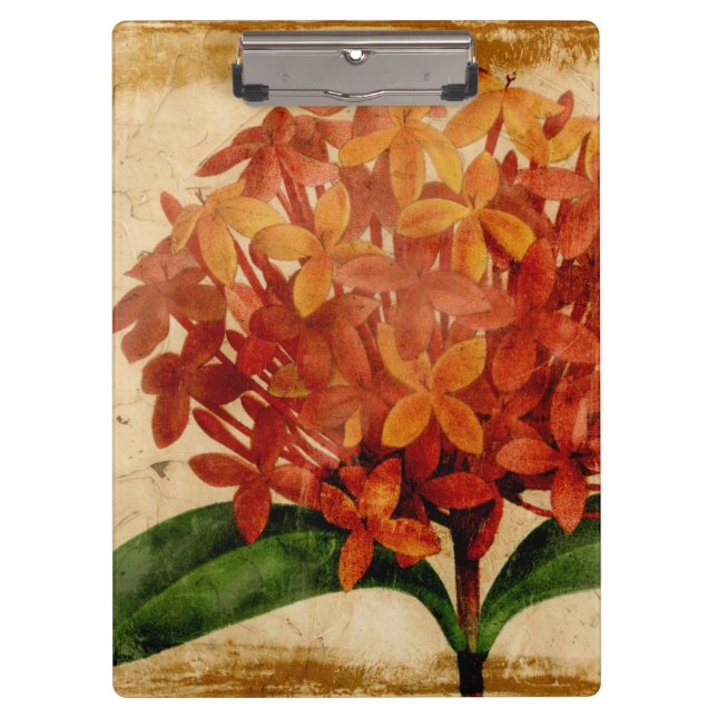 Vibrant Floral III Clipboard (Front)