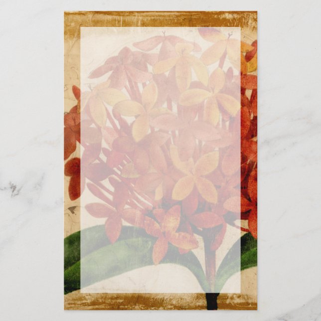 Vibrant Floral III Stationery (Front)