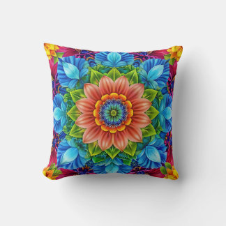Vibrant Floral Medley Cushion