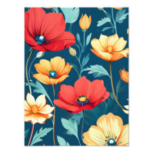 Vibrant Floral Paradise Photo Print