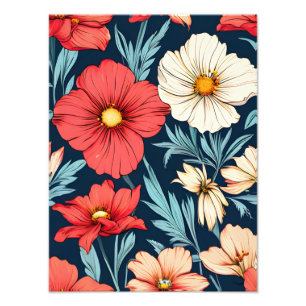 Vibrant Floral Paradise Photo Print