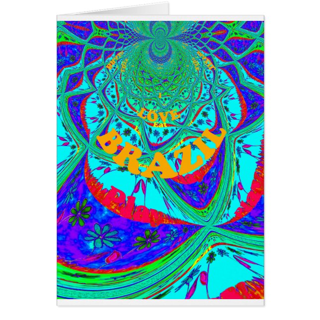 Vibrant Floral Pattern: A Brazilian Tribute.  (Front)