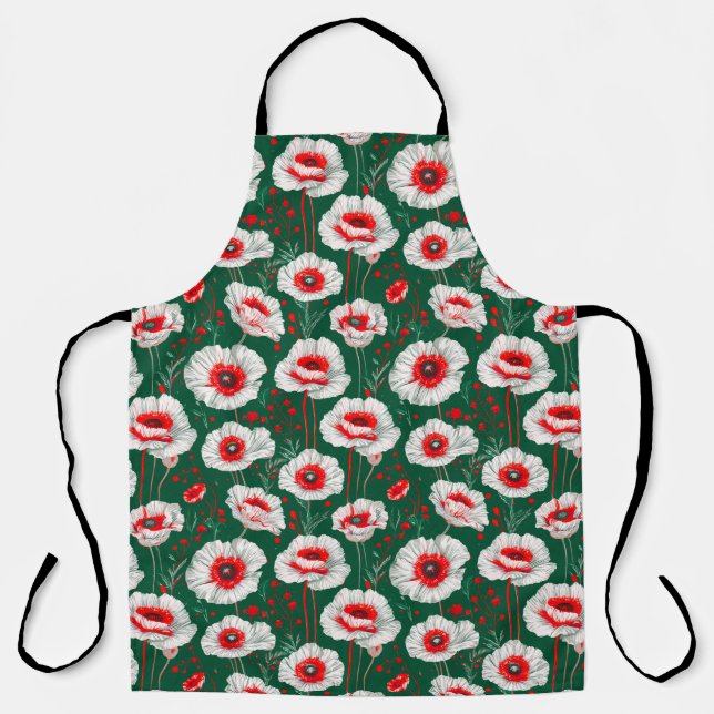 Vibrant floral pattern apron (Front)
