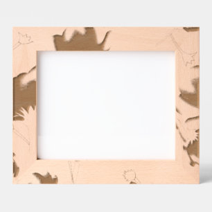 Vibrant floral pattern featuring purple and blue f etched frames