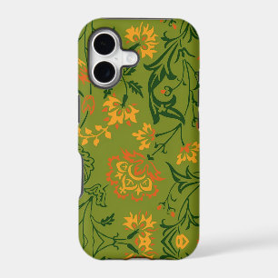 Vibrant Floral Pattern: Yellow and Orange Flowers