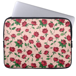 🌸Vibrant Floral Rose Garden Tech Sleeve🌸 Laptop Sleeve