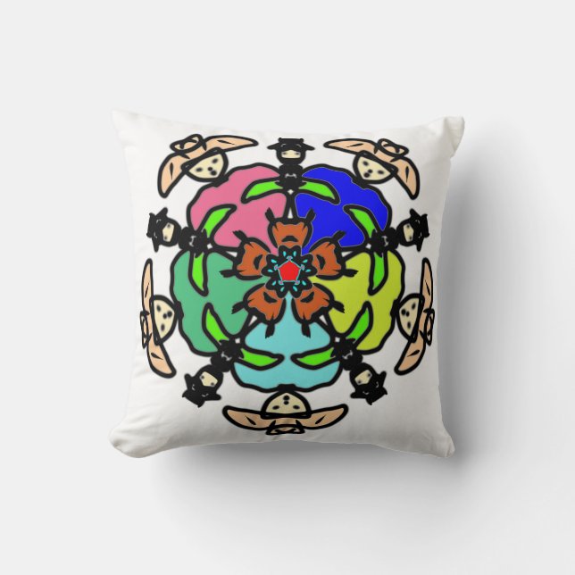 Vibrant Floral Soul Cushion (Front)