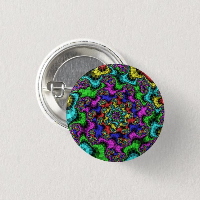 Vibrant Floral Sprinkles 3 Cm Round Badge (Front & Back)