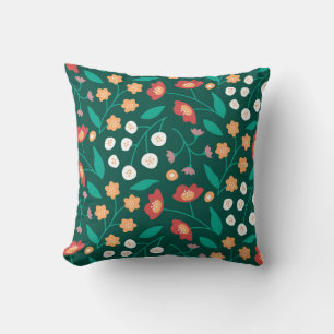 Vibrant Floral Symphony Cushion