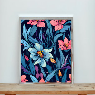 Vibrant Floral Tapestry - Nature's Masterpiece Photo Print