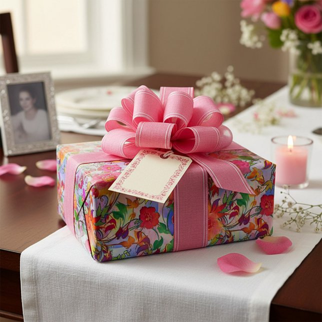 Vibrant floral wrapping paper (Creator Uploaded)