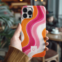Vibrant Flow | Funky Retro Initial Monogram