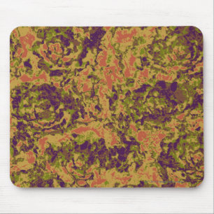 Vibrant flower camouflage pattern mouse mat