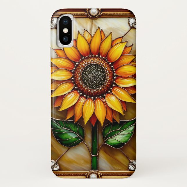 Vibrant Flower Ornately Framed Case-Mate iPhone Case (Back)