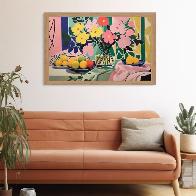 Vibrant Flower Painting Inspired by Matisse  Poster (Creator Uploaded)