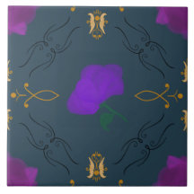 Vibrant Flowers in Purple - home decor accent room