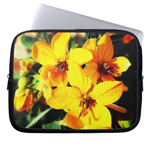 Vibrant Flowers  Laptop Sleeve (Front)