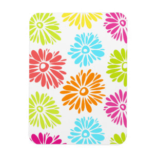Vibrant Flowers Magnet