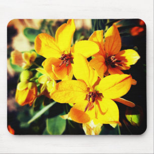 Vibrant Flowers Mouse Mat