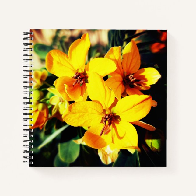 Vibrant Flowers Notebook (Front)