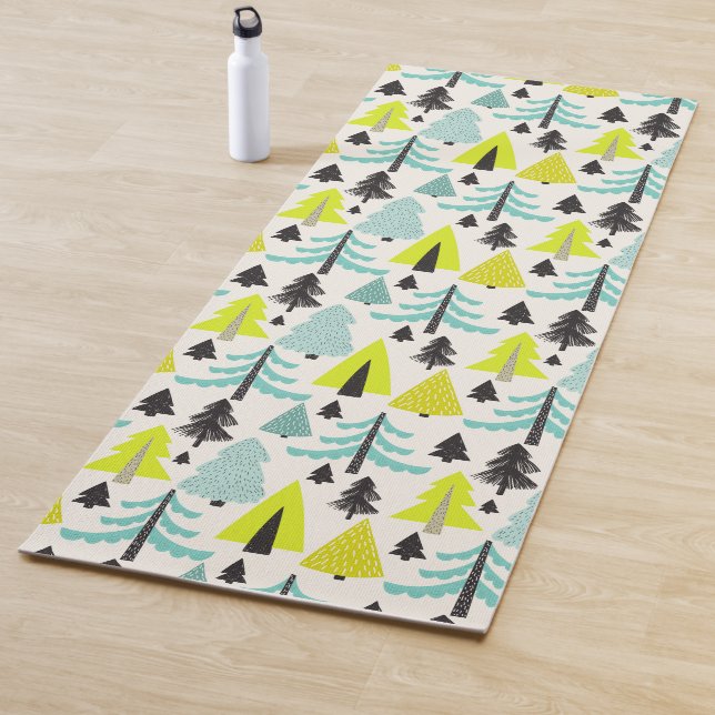 Vibrant Forest Monogram Yoga Mat (In Situ)