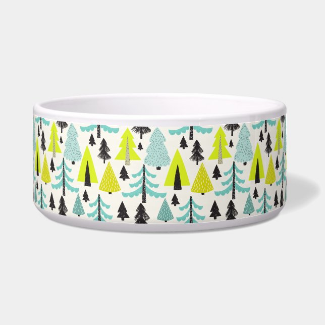Vibrant Forest⎢ Pet Bowl (Front)