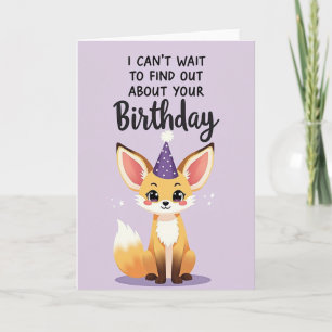 Vibrant Fox Birthday Card