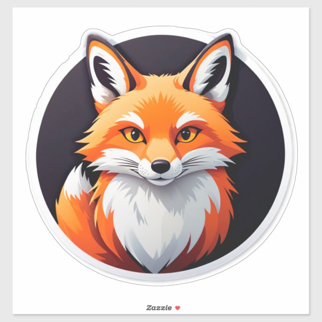 Vibrant Fox Head (Sheet)