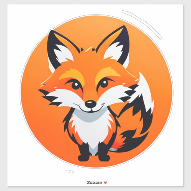 Vibrant Fox Head (Sheet)