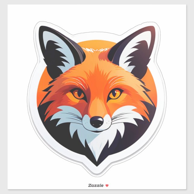 Vibrant Fox Head (Sheet)
