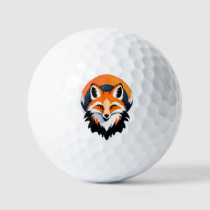 Vibrant Fox Head Golf Balls
