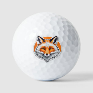 Vibrant Fox Head Golf Balls