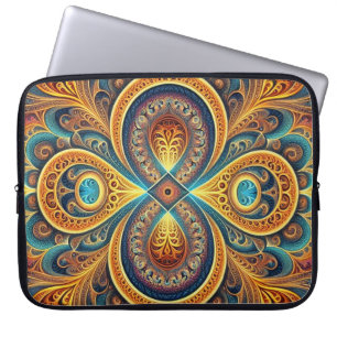 Vibrant Fractal Art Laptop Sleeve