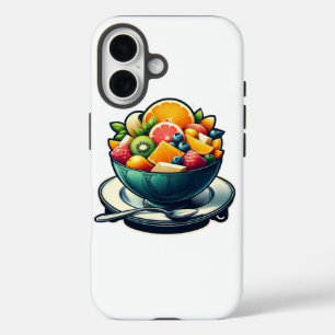 Vibrant Fruit Bowl Illustration Iphone Case