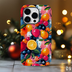 Vibrant Fruit Burst with Citrus and Berry Hues iPhone 14 Pro Case