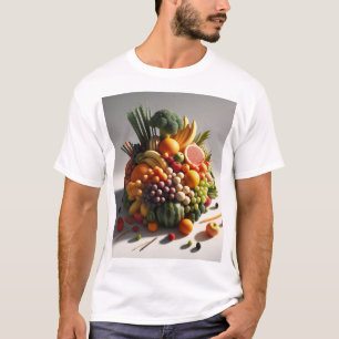 "Vibrant Fruit Design Highlighting Different Type T-Shirt