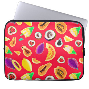 Vibrant Fruity Delight Pattern Laptop Sleeve