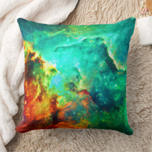 Vibrant Galaxy Canvas Art Cushion