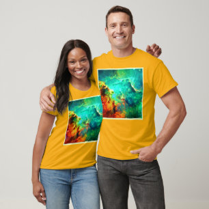 Vibrant Galaxy Canvas Art T-Shirt