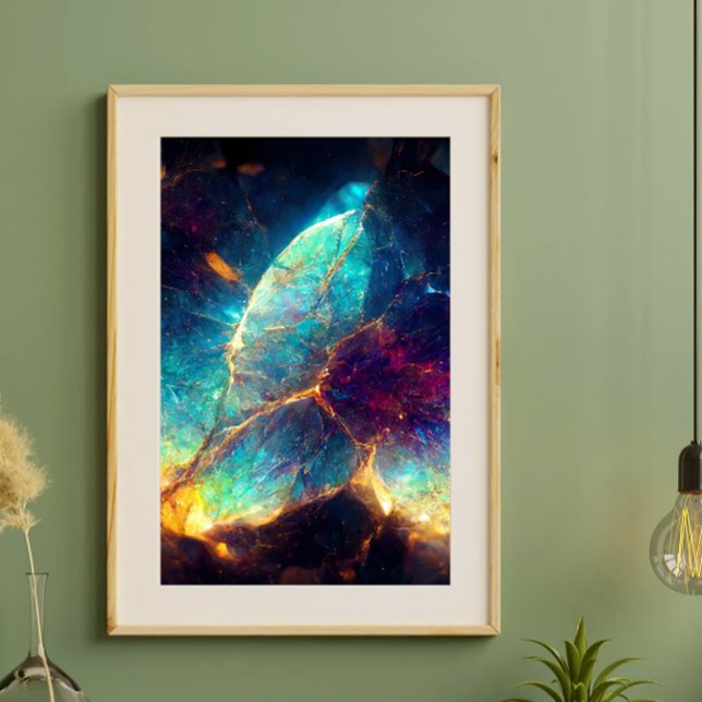 Vibrant Galaxy Inspired Canvas Poster (Creator Uploaded)